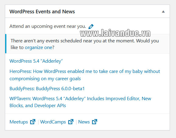 WordPress Events and News