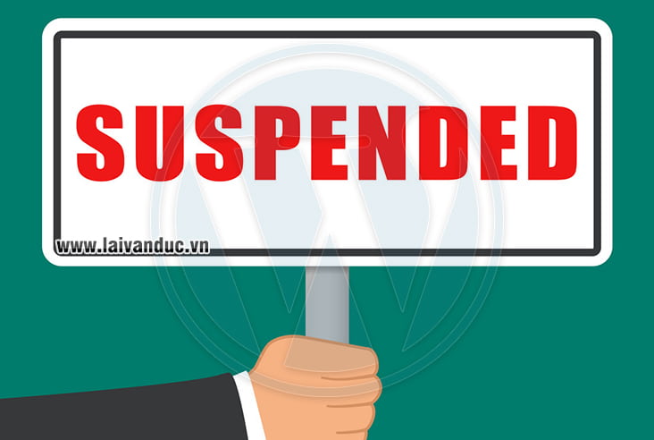 Website của bạn bị Suspended