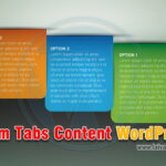 Thêm Tabs Content WordPress trong Bài Viết và Trang