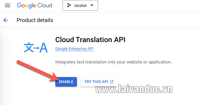 Cloud Translation API để Việt Hoá WordPress