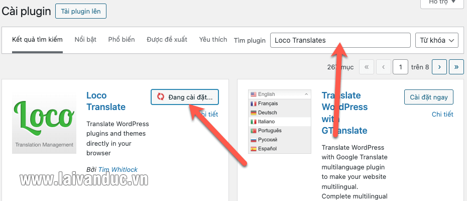 Cài đặt và sử dụng Plugin Loco Translates