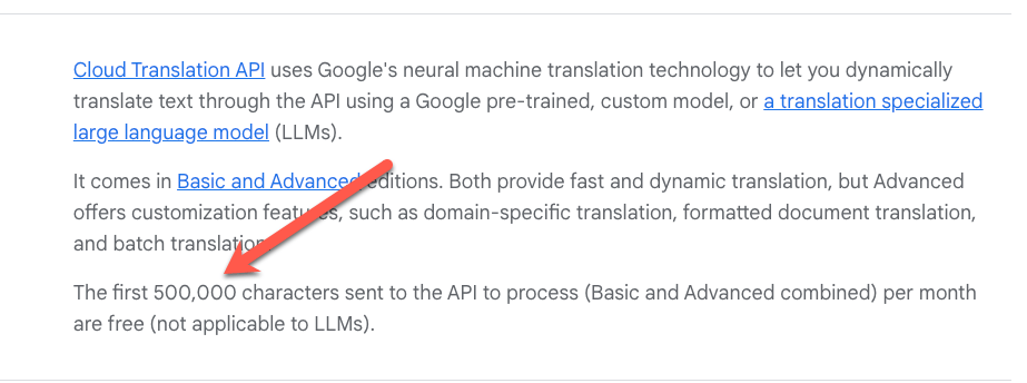 Chi Phí Google Cloud Translation API