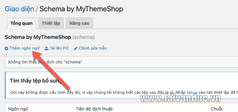 Thêm ngôn ngữ Việt Hoá WordPress