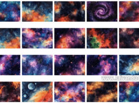 20 Watercolor Space Backgrounds