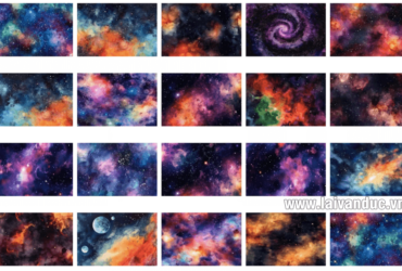 20 Watercolor Space Backgrounds