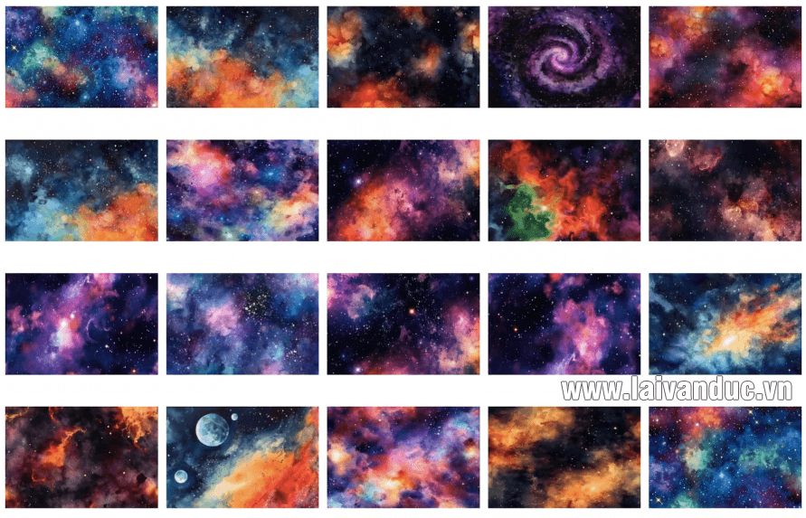 20 Watercolor Space Backgrounds