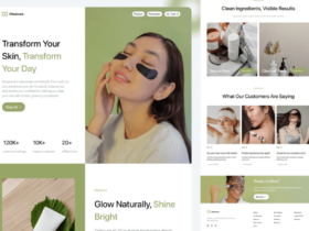 Beauty Landing Page UI KIT