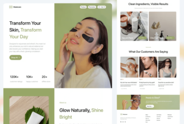 Beauty Landing Page UI KIT