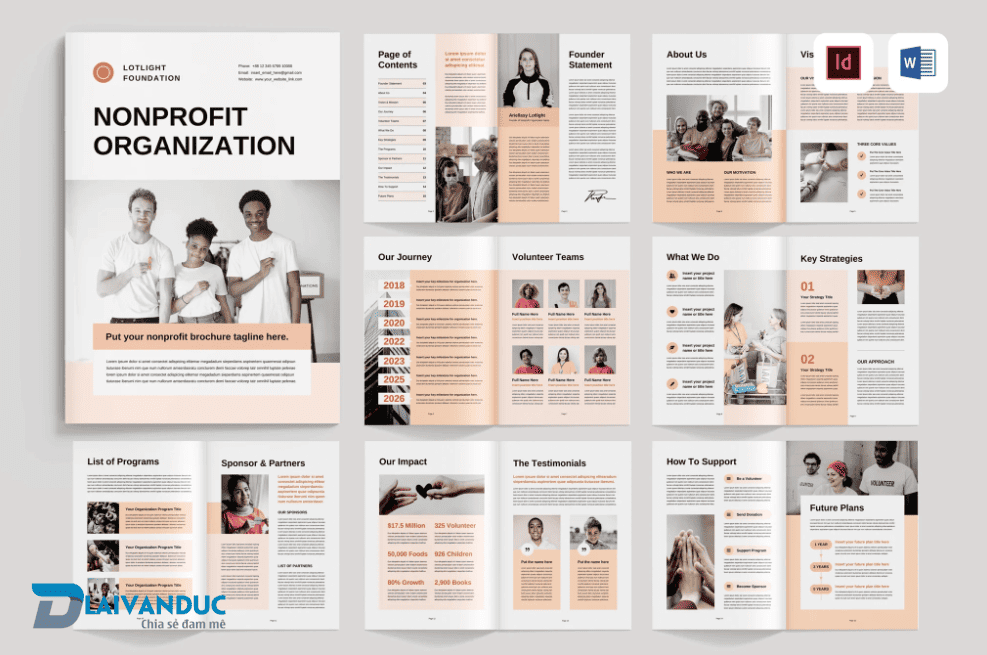 Brochure Phi Lợi Nhuận Template