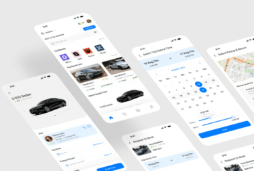 App UI Kit Cho Thuê Xe Template