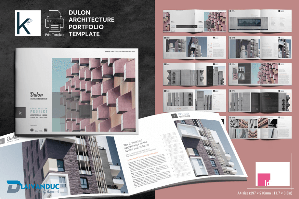 Portfolio Kiến Trúc Template hiện đại