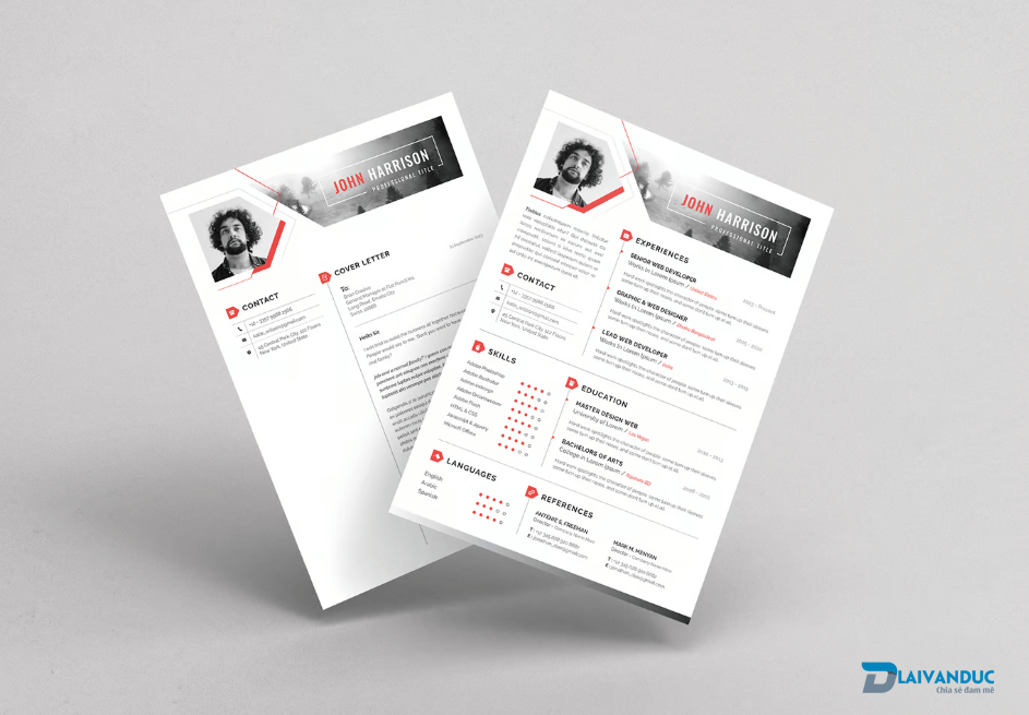 Resume/CV Template hiện đại miễn phí