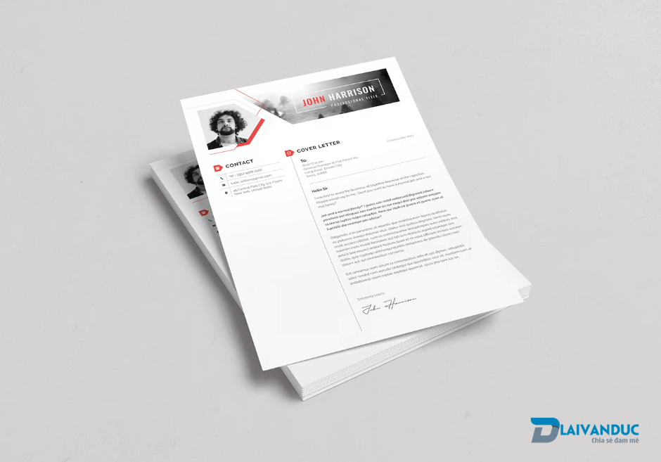 Resume/CV Template hiện đại miễn phí