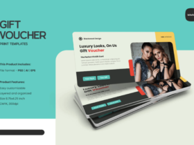 Template Voucher thời trang PSD, Vector